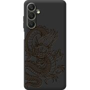 Черный чехол BoxFace Samsung Galaxy A25 (A256) Chinese Dragon