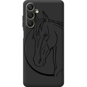 Черный чехол BoxFace Samsung Galaxy A25 (A256) Horse