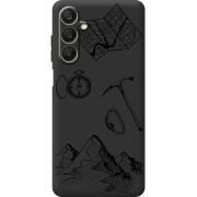 Черный чехол BoxFace Samsung Galaxy A25 (A256) Mountains