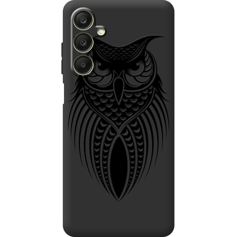 Черный чехол BoxFace Samsung Galaxy A25 (A256) Owl