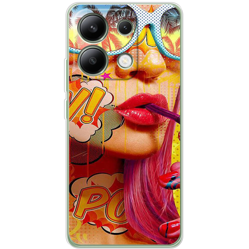 Чехол BoxFace Xiaomi Redmi Note 13 4G Yellow Girl Pop Art