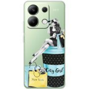 Прозрачный чехол BoxFace Xiaomi Redmi Note 13 4G City Girl