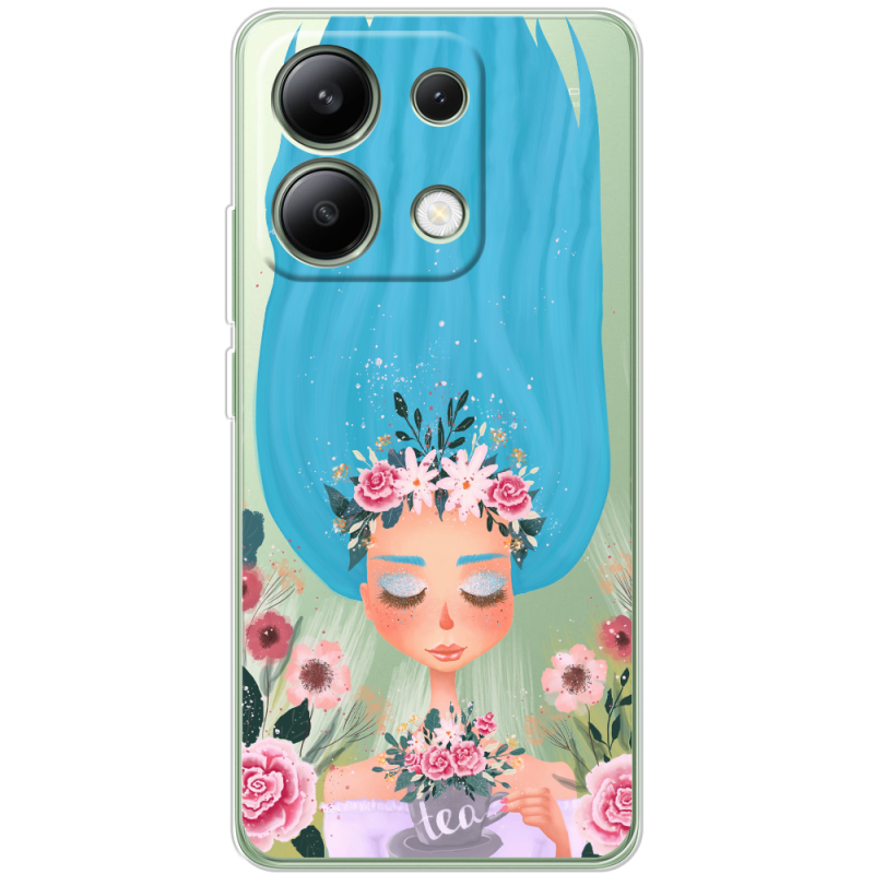 Прозрачный чехол BoxFace Xiaomi Redmi Note 13 4G Blue Hair