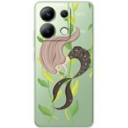 Прозрачный чехол BoxFace Xiaomi Redmi Note 13 4G Cute Mermaid