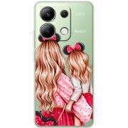 Прозрачный чехол BoxFace Xiaomi Redmi Note 13 4G Mouse Girls