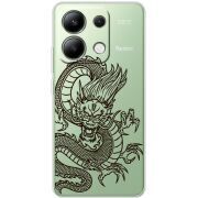 Прозрачный чехол BoxFace Xiaomi Redmi Note 13 4G Chinese Dragon