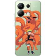 Прозрачный чехол BoxFace Xiaomi Redmi Note 13 4G Naruto and Kurama