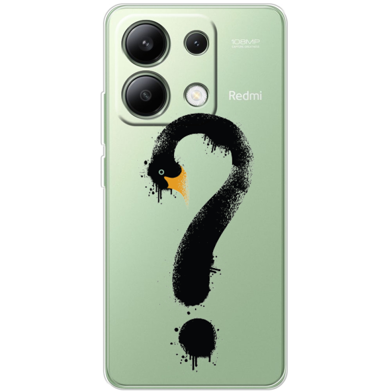 Прозрачный чехол BoxFace Xiaomi Redmi Note 13 4G Swan question