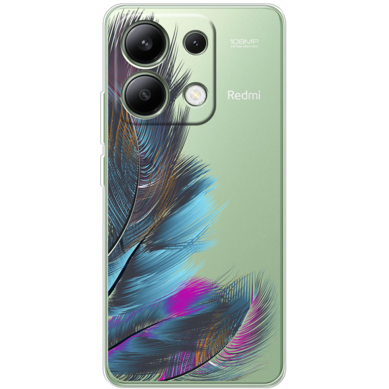 Прозрачный чехол BoxFace Xiaomi Redmi Note 13 4G Feathers