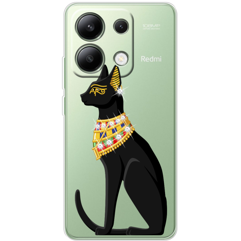 Чехол со стразами BoxFace Xiaomi Redmi Note 13 4G Egipet Cat