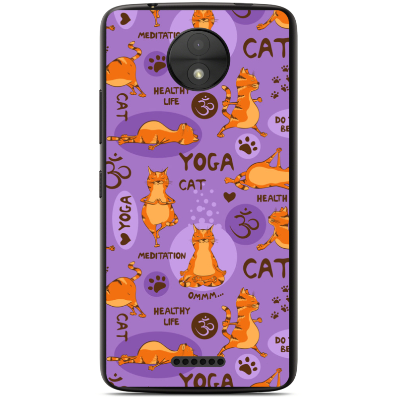 Чехол Uprint Motorola Moto C XT1750 Yoga Cat