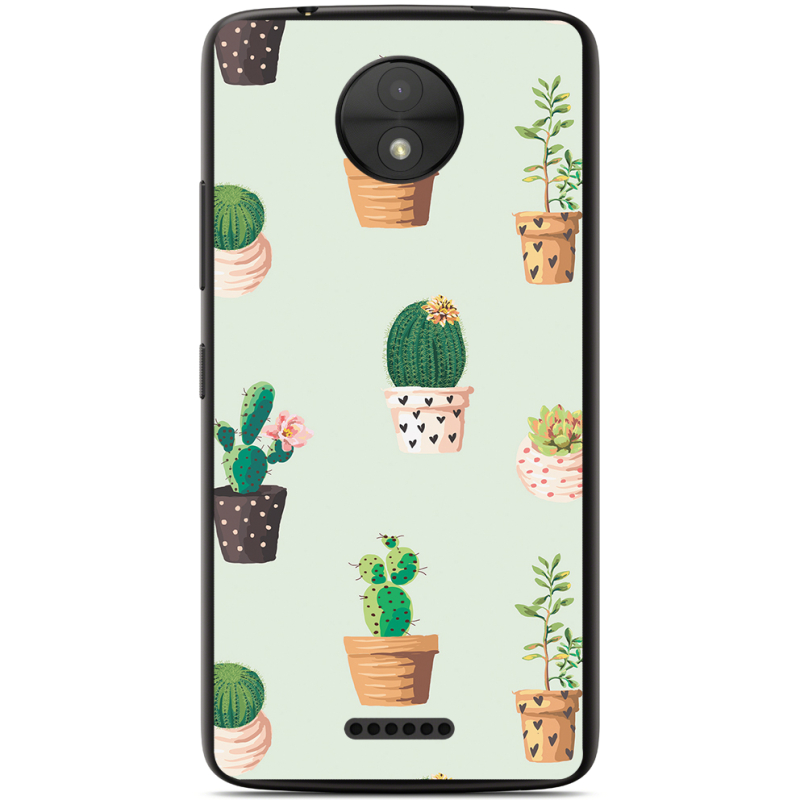 Чехол Uprint Motorola Moto C XT1750 L-green Cacti