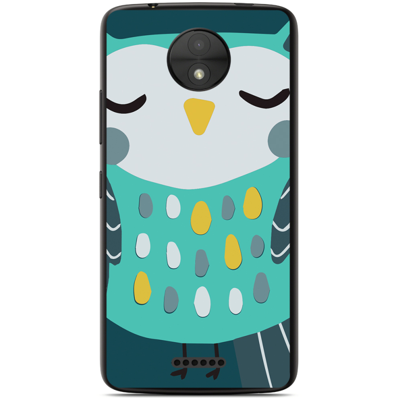 Чехол Uprint Motorola Moto C XT1750 Green Owl