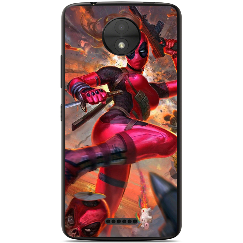 Чехол Uprint Motorola Moto C XT1750 Woman Deadpool