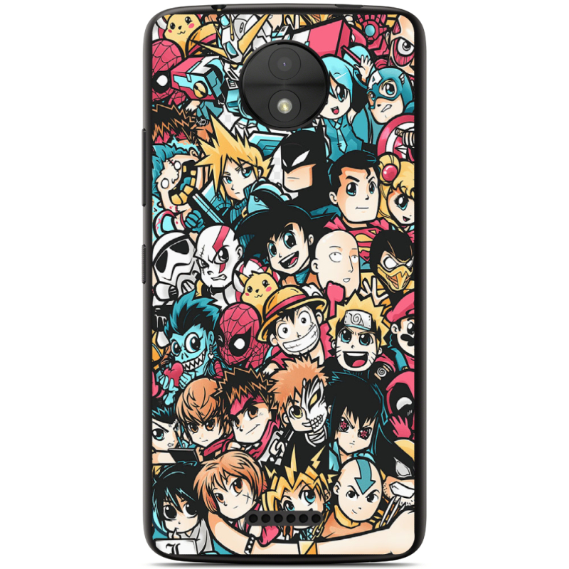 Чехол Uprint Motorola Moto C XT1750 Anime Stickers