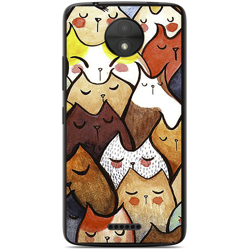 Чехол Uprint Motorola Moto C XT1750 Sleepy Cats