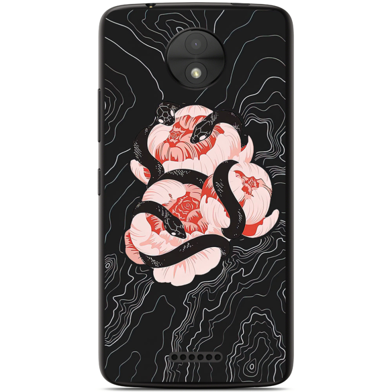 Чехол Uprint Motorola Moto C XT1750 Snake Rose