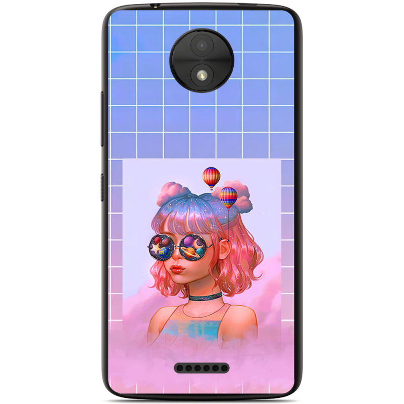 Чехол Uprint Motorola Moto C XT1750 Girl in the Clouds