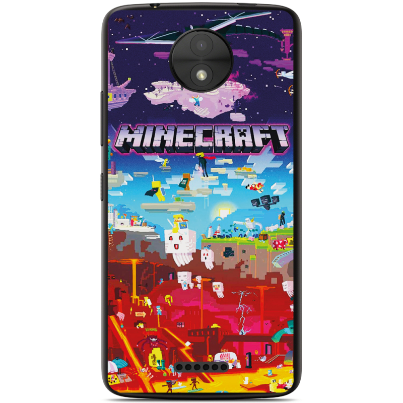 Чехол Uprint Motorola Moto C XT1750 Minecraft World Beyond