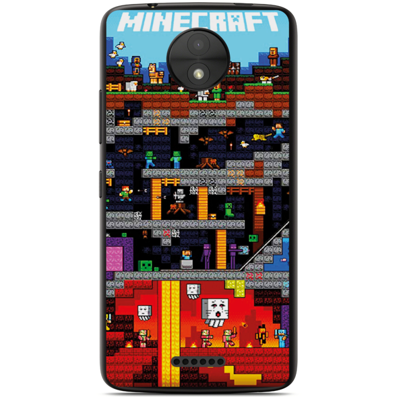 Чехол Uprint Motorola Moto C XT1750 Minecraft Lode Runner