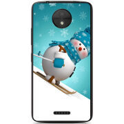 Чехол Uprint Motorola Moto C XT1750 Skier Snowman