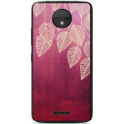 Чехол Uprint Motorola Moto C XT1750 Gold Leaves