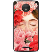 Чехол Uprint Motorola Moto C XT1750 Girl in Flowers