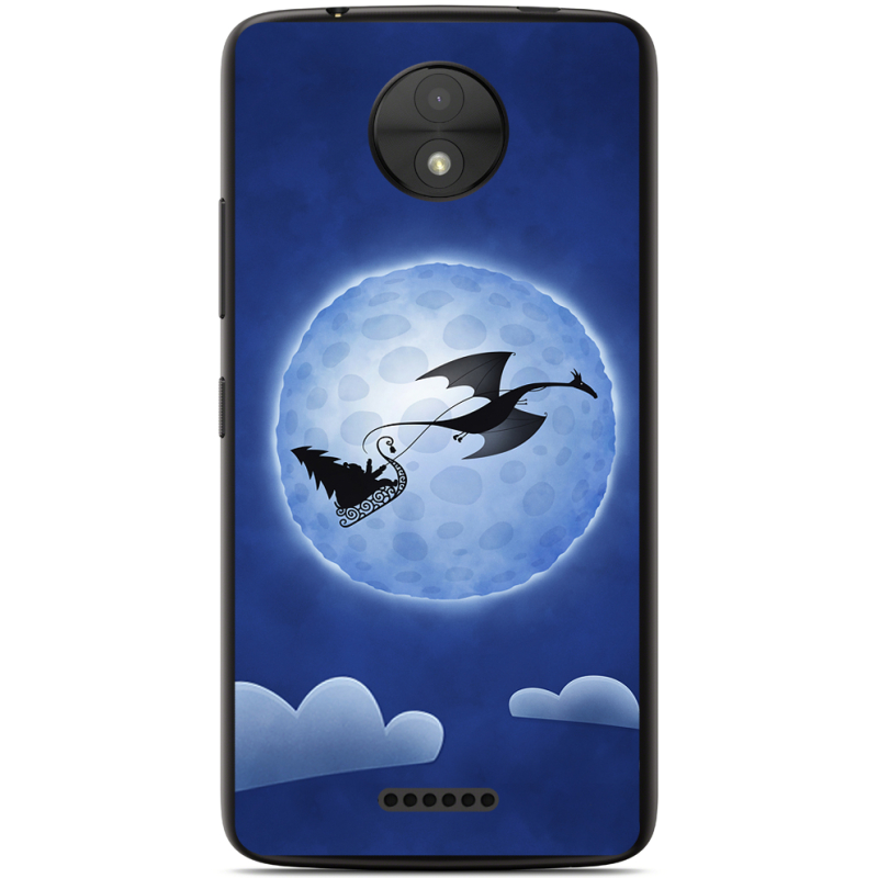 Чехол Uprint Motorola Moto C XT1750 Christmas Dragon