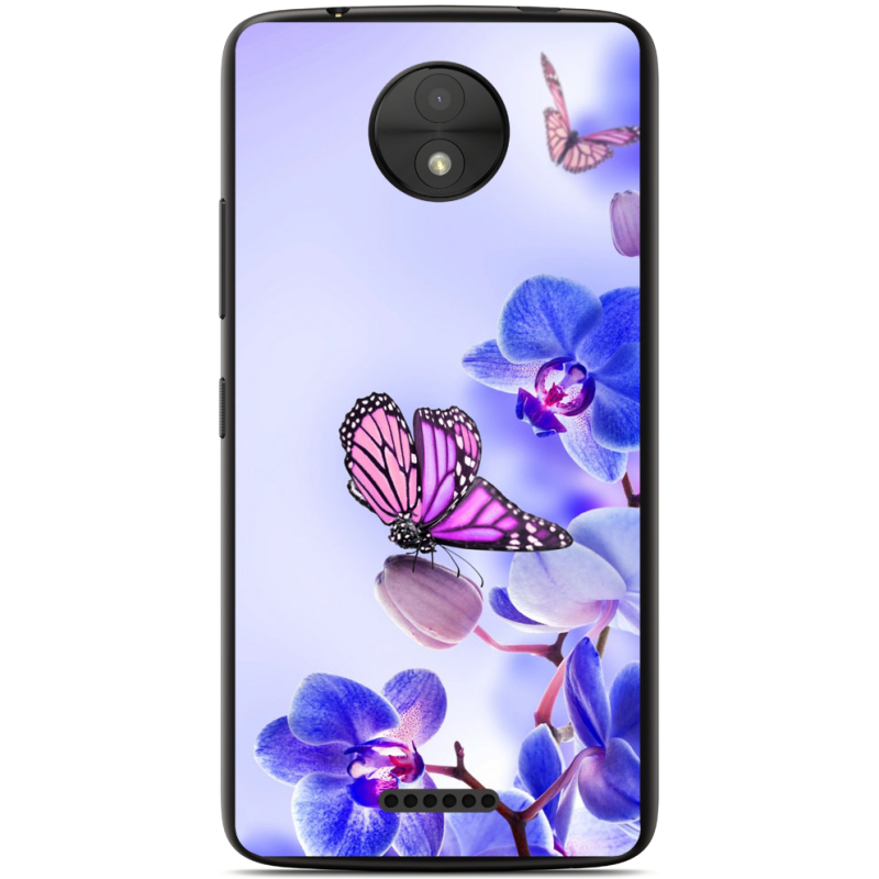 Чехол Uprint Motorola Moto C XT1750 Orchids and Butterflies