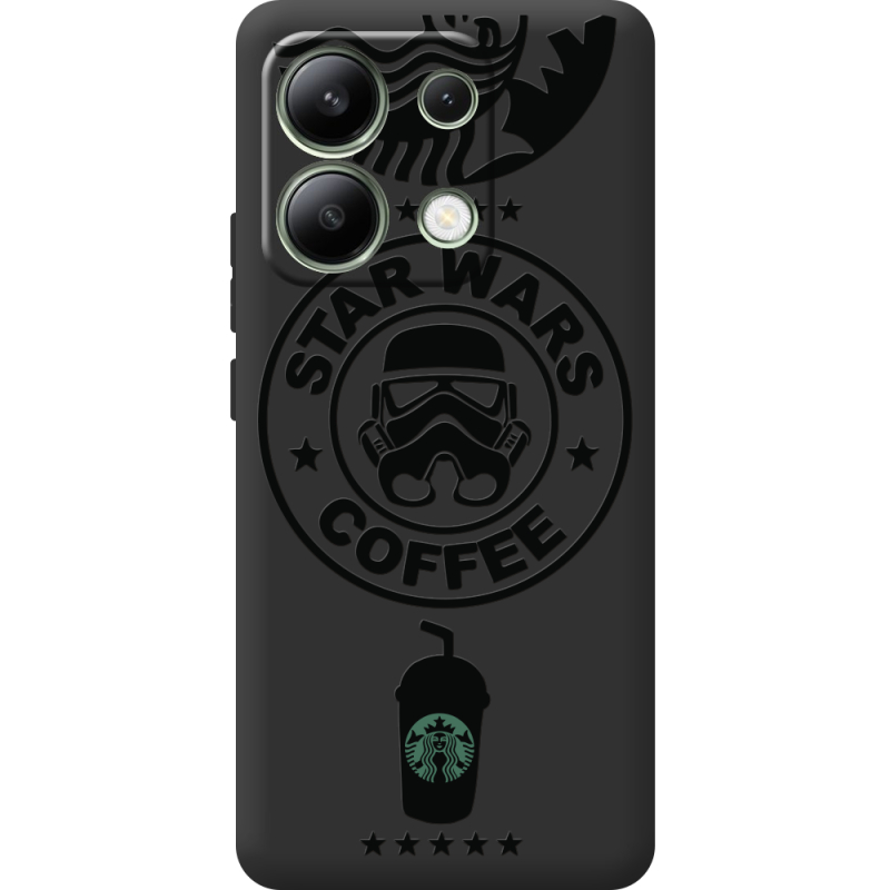 Черный чехол BoxFace Xiaomi Redmi Note 13 4G Dark Coffee