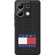 Черный чехол BoxFace Xiaomi Redmi Note 13 4G Tommy Print