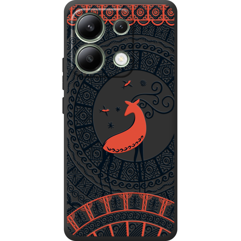 Черный чехол BoxFace Xiaomi Redmi Note 13 4G Ornament