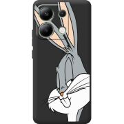 Черный чехол BoxFace Xiaomi Redmi Note 13 4G Lucky Rabbit