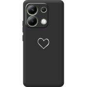 Черный чехол BoxFace Xiaomi Redmi Note 13 4G My Heart