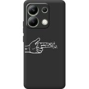 Черный чехол BoxFace Xiaomi Redmi Note 13 4G Pew Pew