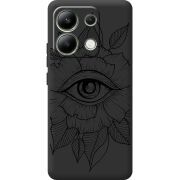 Черный чехол BoxFace Xiaomi Redmi Note 13 4G Eye