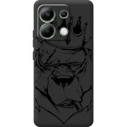 Черный чехол BoxFace Xiaomi Redmi Note 13 4G Bear King