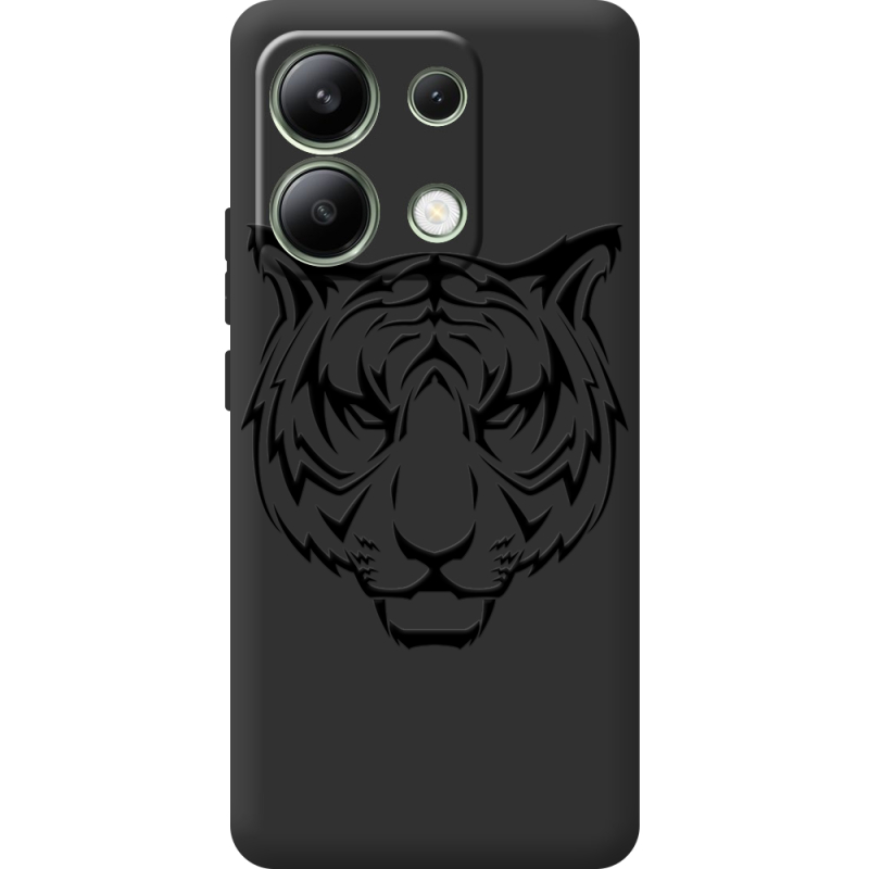 Черный чехол BoxFace Xiaomi Redmi Note 13 4G Tiger