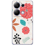 Чехол BoxFace Xiaomi Redmi Note 13 Pro 4G Line Flowers