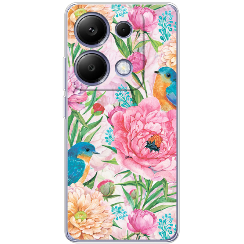 Чехол BoxFace Xiaomi Redmi Note 13 Pro 4G Birds in Flowers