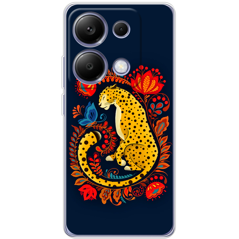 Чехол BoxFace Xiaomi Redmi Note 13 Pro 4G Petrykivka Leopard