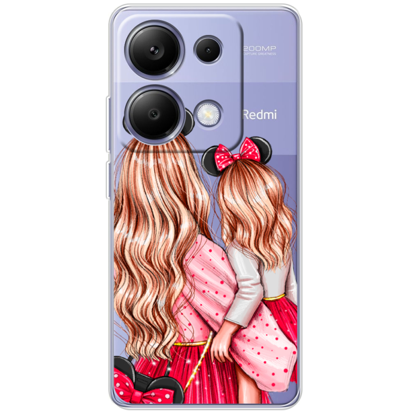 Прозрачный чехол BoxFace Xiaomi Redmi Note 13 Pro 4G Mouse Girls