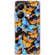 Прозрачный чехол BoxFace Xiaomi Redmi Note 13 Pro 4G Butterfly Morpho