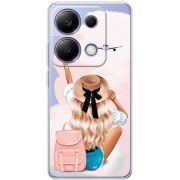 Прозрачный чехол BoxFace Xiaomi Redmi Note 13 Pro 4G Travel Girl