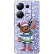 Прозрачный чехол BoxFace Xiaomi Redmi Note 13 Pro 4G Christmas Deer with Snow