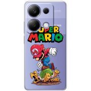 Прозрачный чехол BoxFace Xiaomi Redmi Note 13 Pro 4G Super Mario