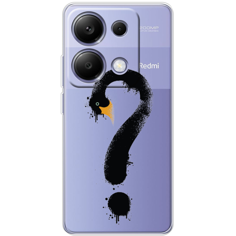 Прозрачный чехол BoxFace Xiaomi Redmi Note 13 Pro 4G Swan question