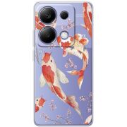 Прозрачный чехол BoxFace Xiaomi Redmi Note 13 Pro 4G Japanese Koi Fish