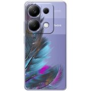 Прозрачный чехол BoxFace Xiaomi Redmi Note 13 Pro 4G Feathers