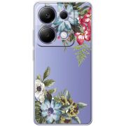 Прозрачный чехол BoxFace Xiaomi Redmi Note 13 Pro 4G Floral